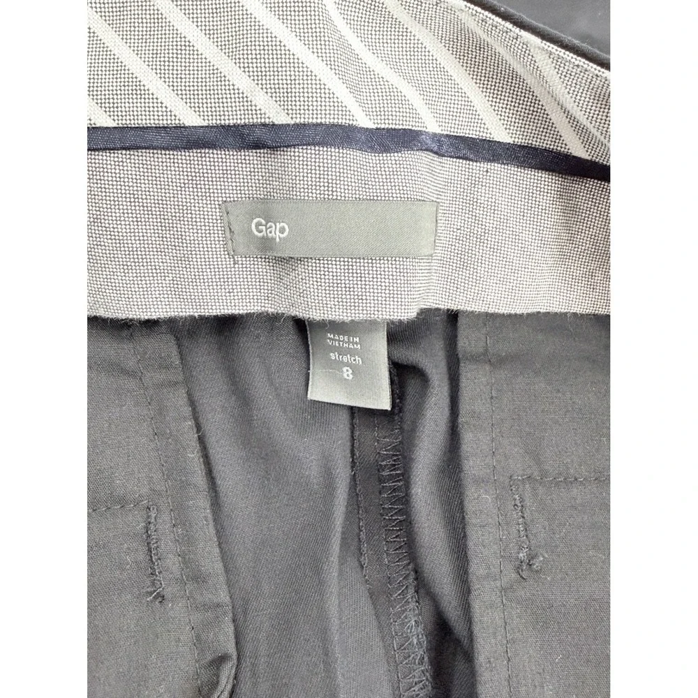 NWT Gap Womens Black Stretch Bermuda Shorts Sz 8 preppy minimalist modest basic